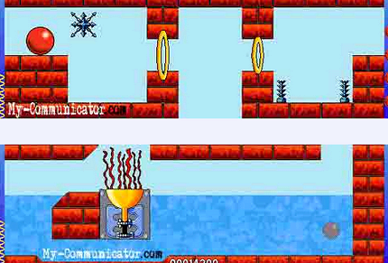 Bounce играть онлайн красный шарик