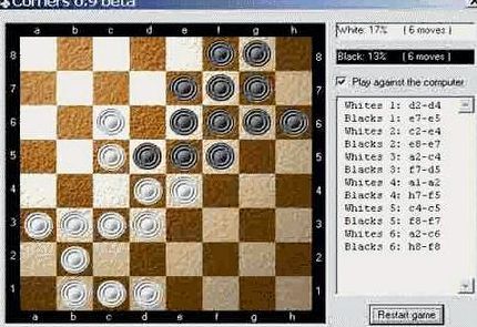 Игра в уголки с компьютером бесплатно