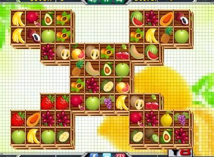 Играть маджонг фрукты во весь экран