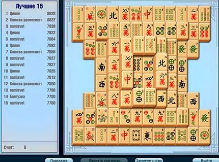 Карточные игры маджонг играть бесплатно