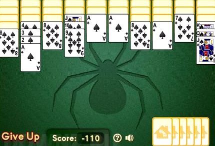 Установить игру пасьянс паук